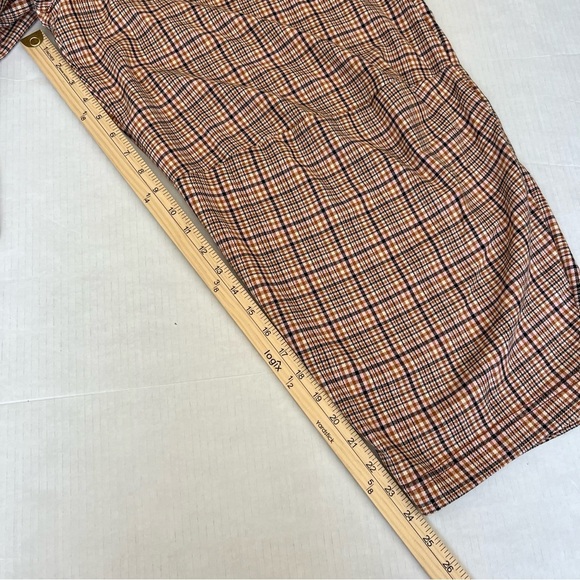Free People Turning Point Plaid Baggy Slouchy Pants NWT SZ 10 Academia Boho - Picture 16 of 16